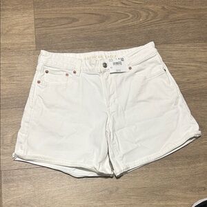American Eagle Outfitters Women's Cream Jean Shorts